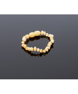 Baby amber bracelet - butterscotch baroque beads
