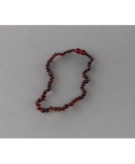 Baby amber necklace - cherry baroque beads