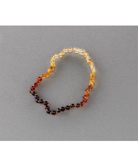 Baby amber necklace - rainbow beads