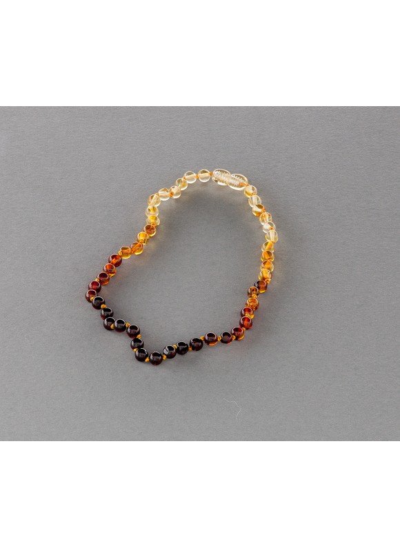 Baby amber necklace - rainbow beads