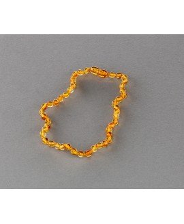 Baby amber necklace - light honey beads