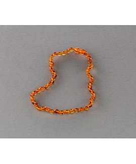 Baby amber necklace - honey beads