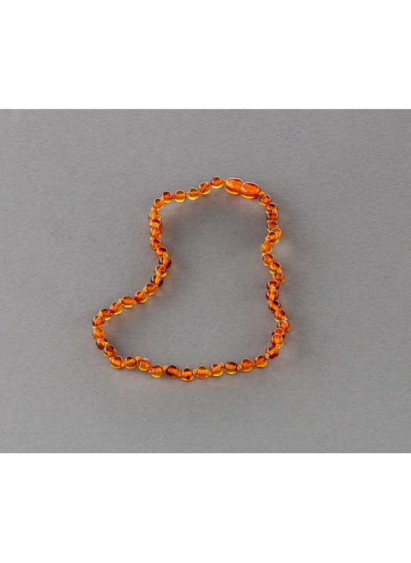 Baby amber necklace - honey beads