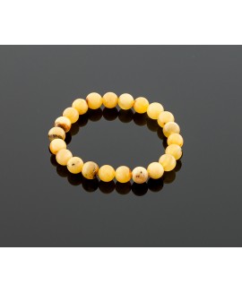 Natural butterscotch amber bracelet, 8mm