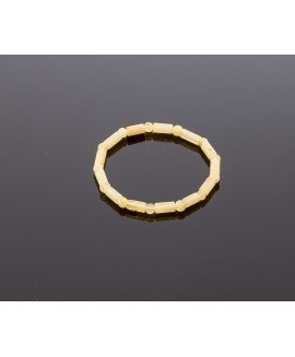 Luxurious milky amber bracelet