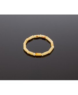 Natural milky amber bracelet