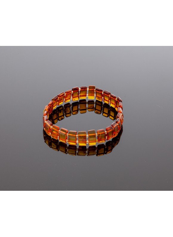 Classic cognac amber bracelet