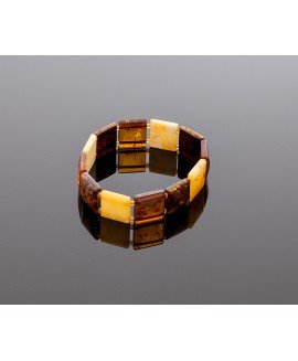 Square amber bracelet