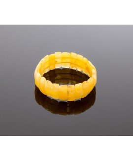 Natural opaque amber bracelet 