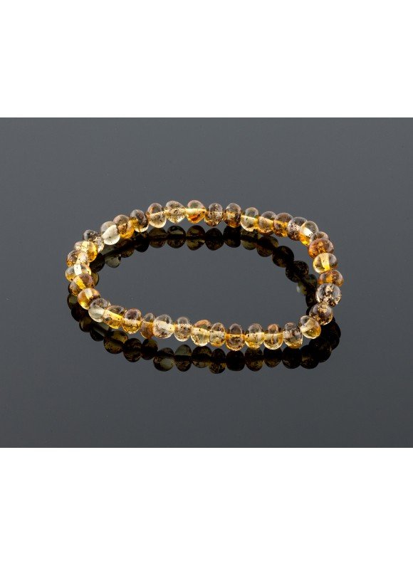 Adult amber bracelet - natural baroque beads