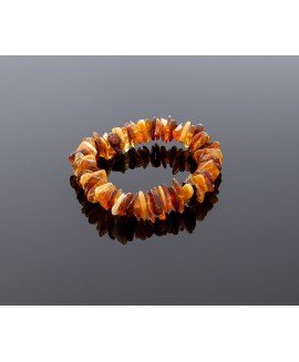 Elegant varied amber bracelet