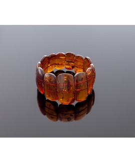 Classical cognac amber bracelet