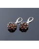 Shiny handmade amber earrings 