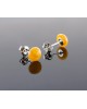 Amber earrings - Bright sun