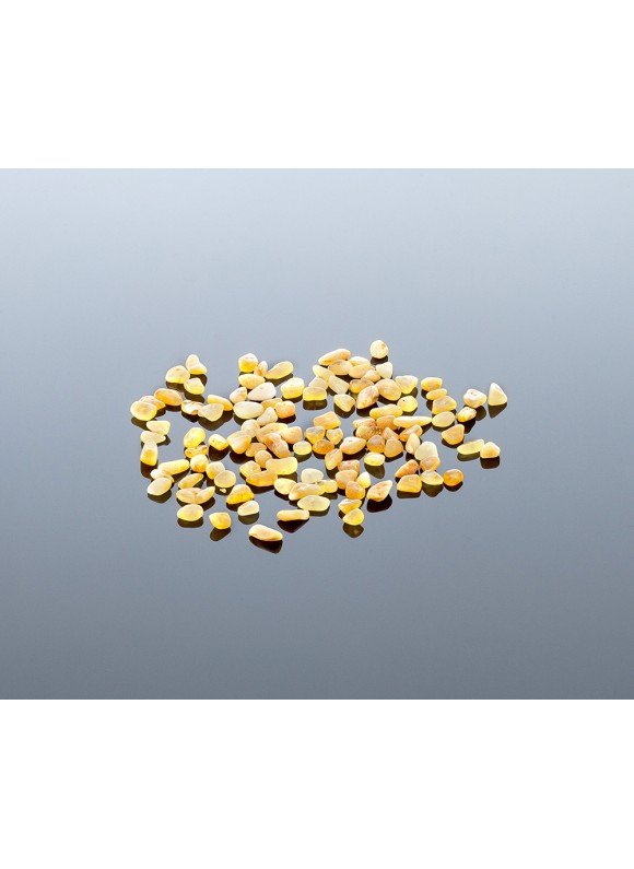 Loose chips milky amber beads 