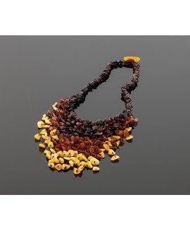 Hand-braided amber necklace