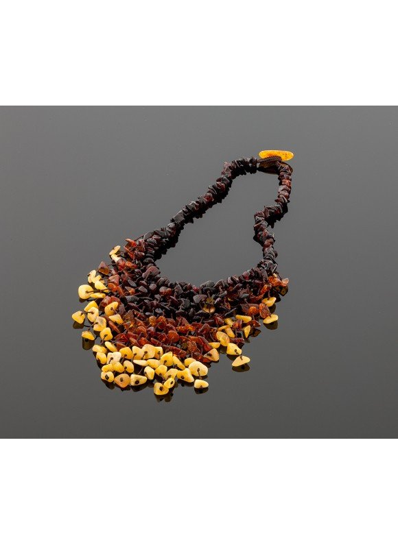 Hand-braided amber necklace