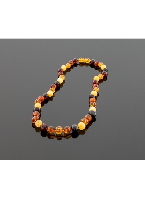Baroque amber necklace