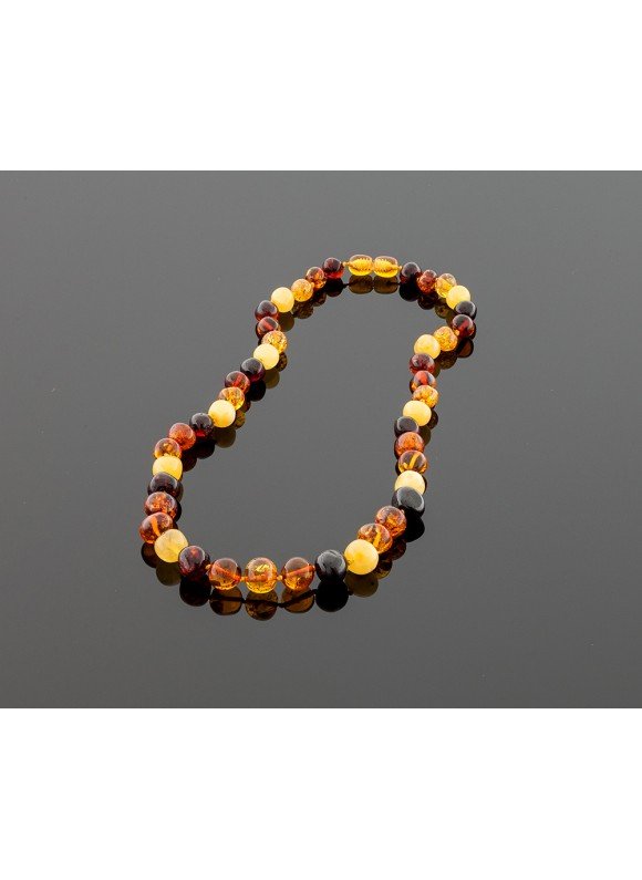 Baroque amber necklace