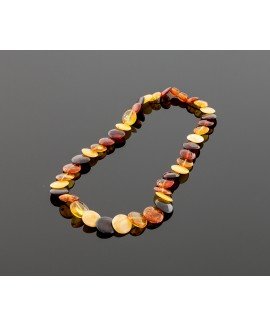 Amber necklace - Colorful passion