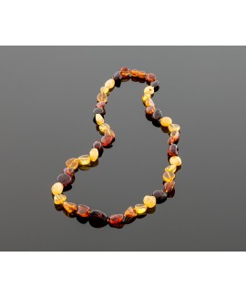 Lovely colorful amber necklace