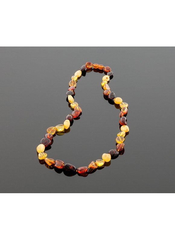 Lovely colorful amber necklace