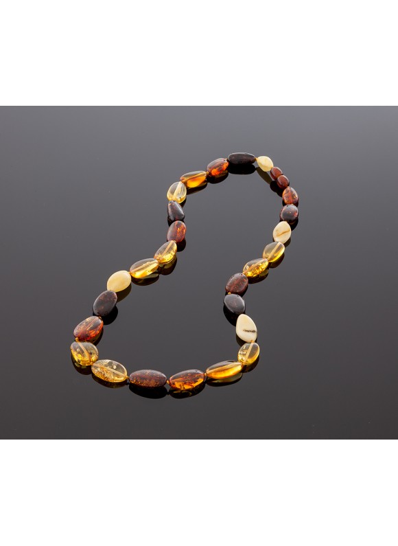 Classic style amber necklace - Morning dawn