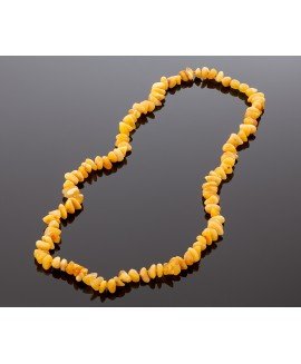 Antique yellow amber necklace