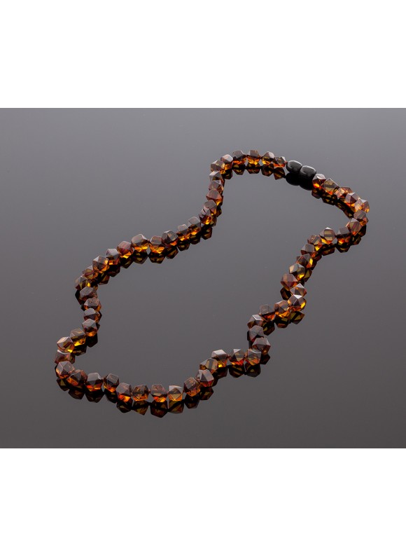 Gorgeous faceted amber necklace