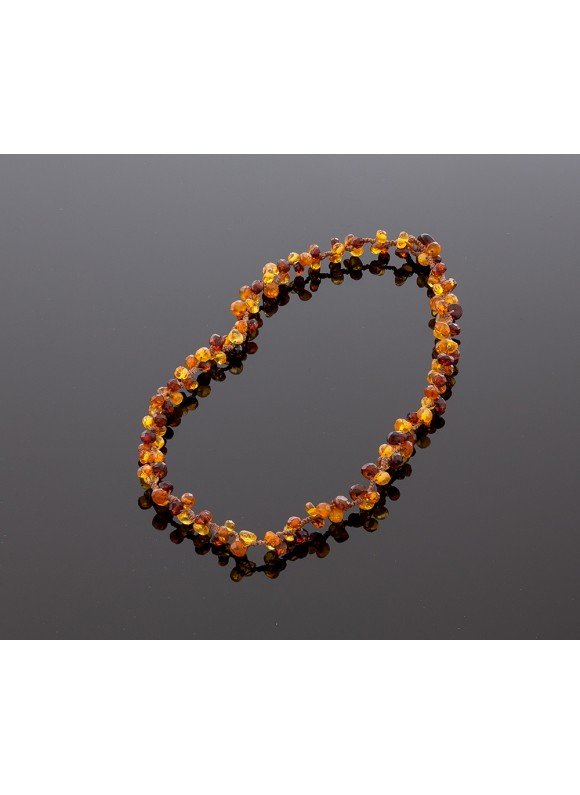 Marvellous faceted amber necklace