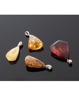 Handmade amber pendant