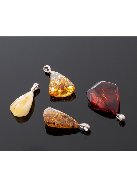 Handmade amber pendant