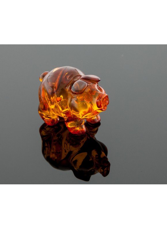 Sculpture - Amber piggy