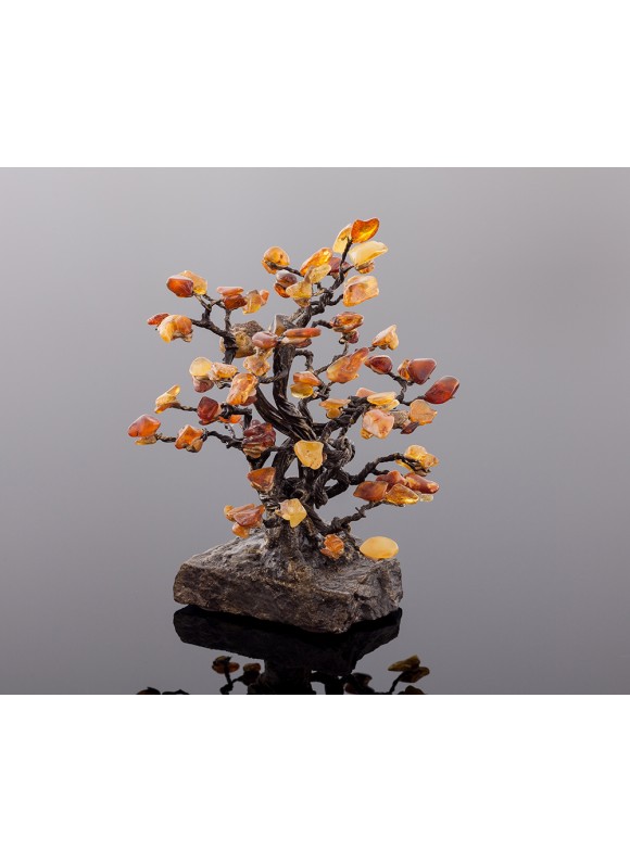 Amber tree "Oak" 23 cm